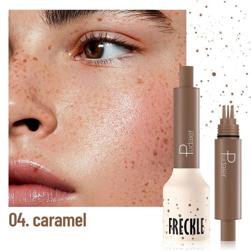 Natural Simulation Stamp Freckle Pen, 4-Color Waterproof Mole and Spot Removal Pen